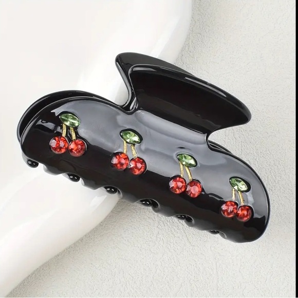 Cherry Rhinestone Hair Clips - Pick One NIP - Picture 4 of 7